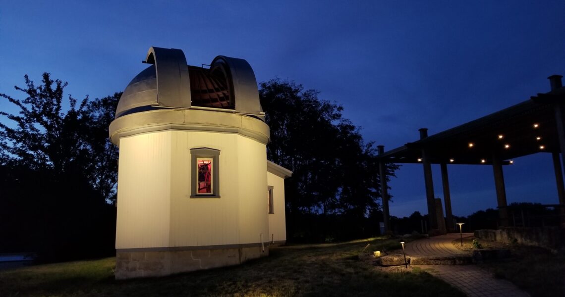 Bell Burnell Observatory at night